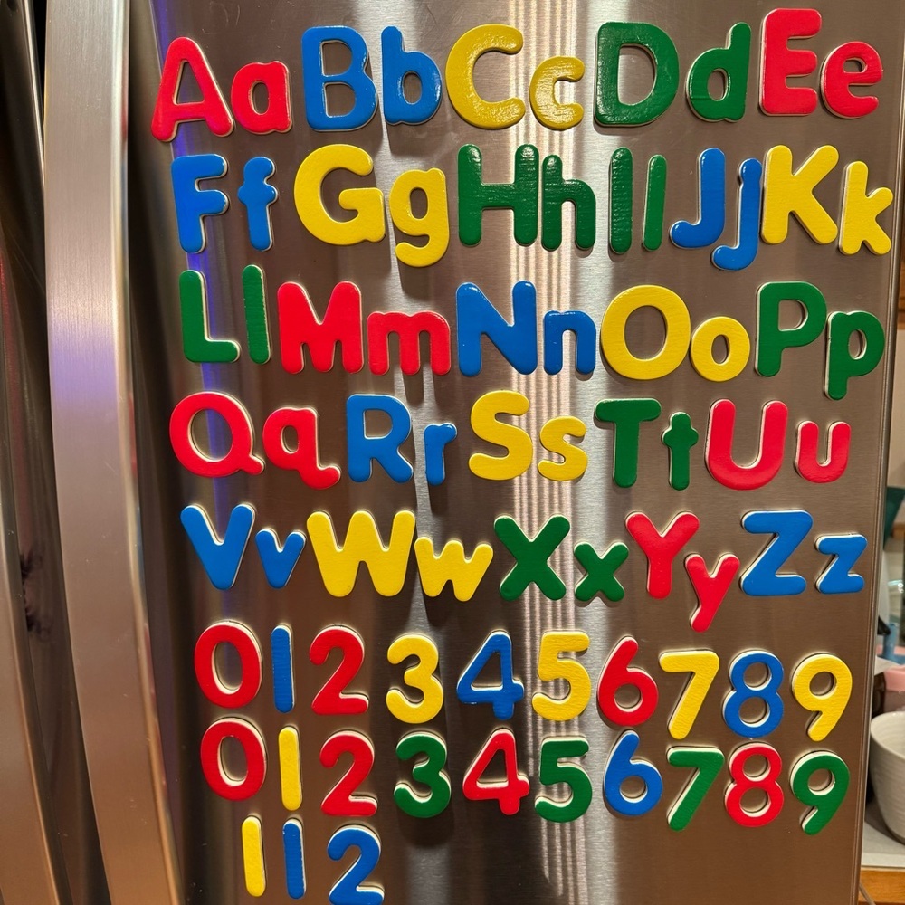 Magnetic Alphabet For Fridge Kids Learning Activity Colorful Magnetic Alphabet